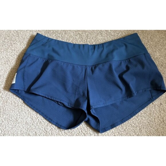 Oiselle Women’s Blue Running Shorts Size 06. Women’s Small Zipper Pocket - Picture 1 of 5